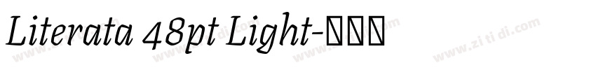 Literata 48pt Light字体转换